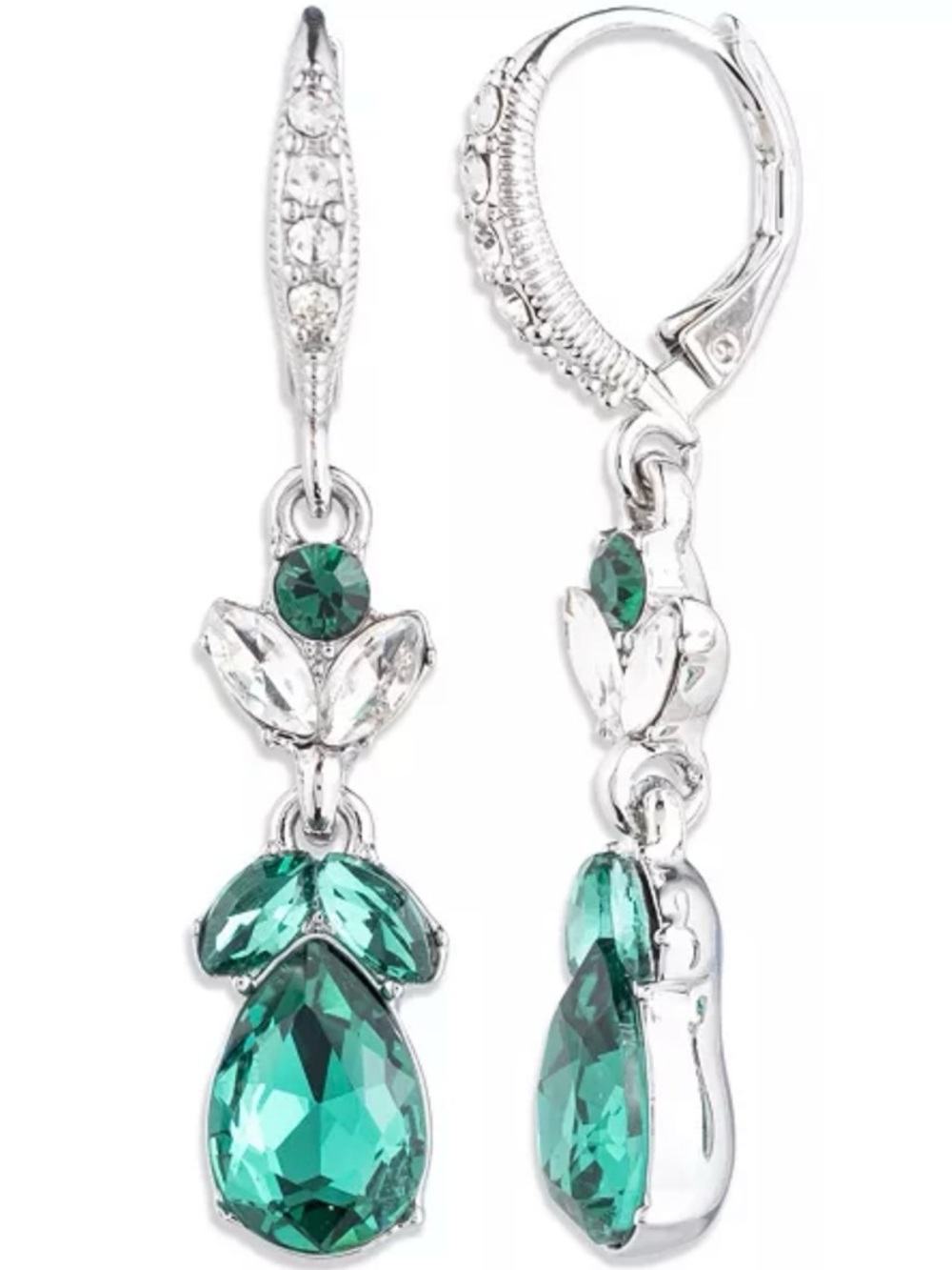 Givenchy
Glass Stone Silver-Tone Drama Double Drop Earrings - Picture 4 of 4